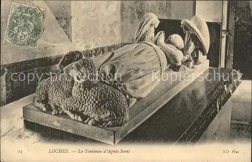 Loches Indre et Loire Le Tombeau d Agnes Sorel Grab Kat. Loches