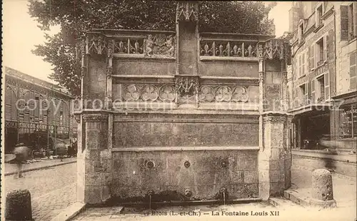 Blois Loir et Cher La Fontaine Louis XII Kat. Blois