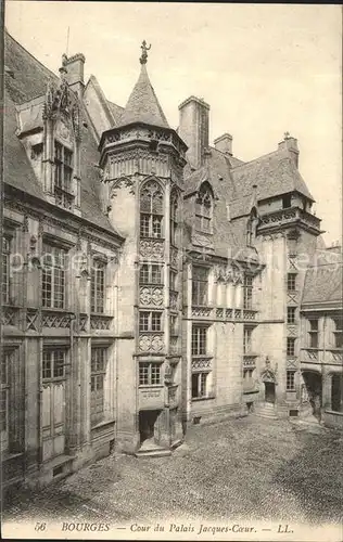 Bourges Cour du Palais Jacques C. Kat. Bourges