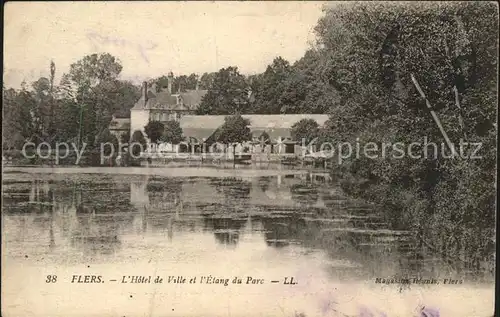 Flers Orne Hotel de ville Etang du Parc Kat. Flers