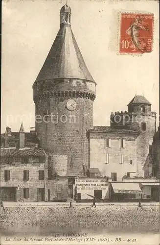 Libourne La Tour du Grand Port Horloge Kat. Libourne