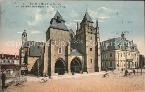 Saint Brieuc Cotes d Armor Cathedrale Saint Etienne Hotel de Ville Kat. Saint Brieuc