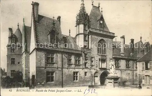 Bourges Facade du Palais Jacques C. Kat. Bourges