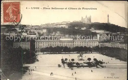 Lyon France Place Bellecour Kat. Lyon