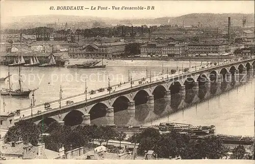 Bordeaux Le Pont Bruecke Kat. Bordeaux