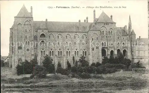 Solesmes Nord Sarthe Abbaye Benedictins Kat. Solesmes