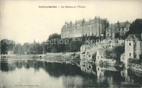 Sable sur Sarthe Chateau Ecluse Kat. Sable sur Sarthe