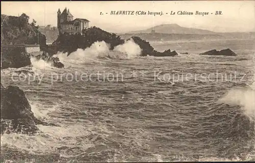 Biarritz Pyrenees Atlantiques LE Chateau Basque Kat. Biarritz