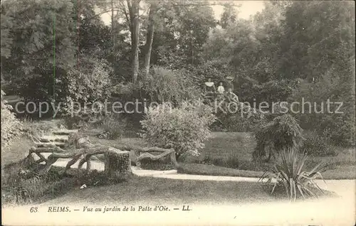 Reims Champagne Ardenne Vue au jardin Kat. Reims