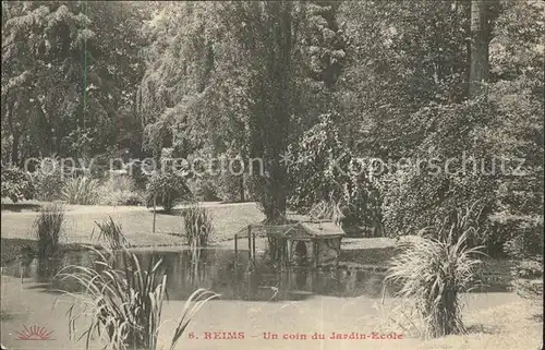 Reims Champagne Ardenne Un coin du Jardin Ecole Kat. Reims