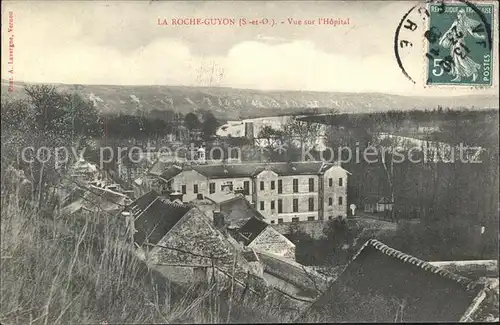 La Roche Guyon Vue sur Hopital Kat. La Roche Guyon