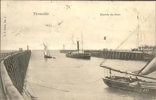 Trouville Havre Entree du Port Kat. Trouville