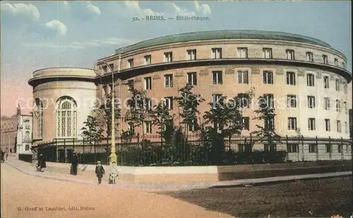 Reims Champagne Ardenne Bibliotheque Kat. Reims