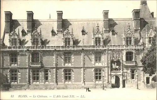 Blois Loir et Cher L Aile Louis XII Chateau Kat. Blois