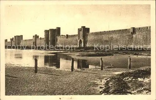 Aigues Mortes Gard Les Remparts Burg Kat. Aigues Mortes