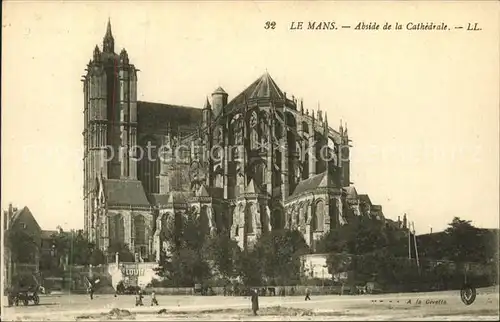 Le Mans Sarthe Abside de la Cathedrale Kat. Le Mans