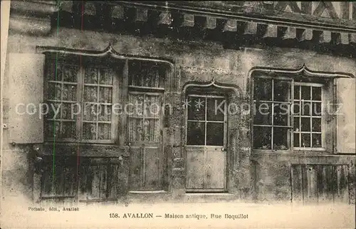 Avallon Maison antique Rue Boquillot Kat. Avallon