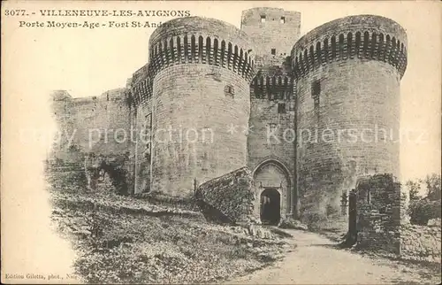 Villeneuve les Avignon Porte Moyen Age Burg Kat. Villeneuve les Avignon