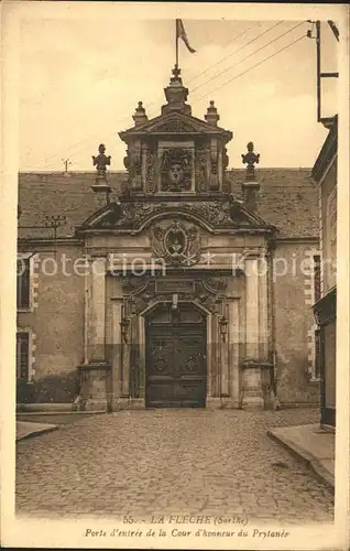 La Fleche Porte entree Cour hommeur du Prytance Kat. La Fleche