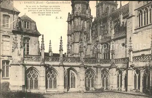 Evreux Cathedrale et Eveche Kat. Evreux