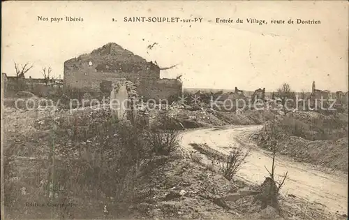 Saint Souplet sur Py Entree du Village Kat. Saint Souplet sur Py