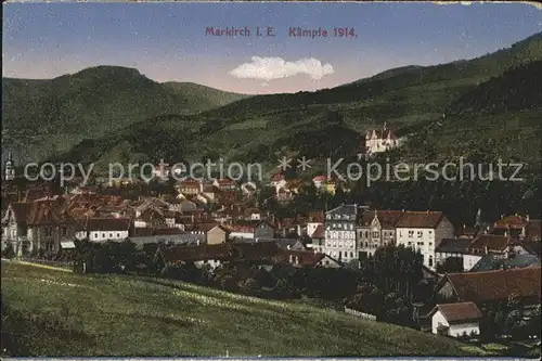 Markirch Kaempfe 1914 Kat. Sainte Marie aux Mines