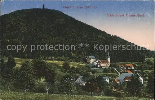 Climont Turm Schlachtfeld Climont Dorf Weltkrieg Kat. Urbeis