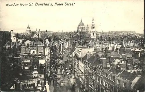 London View from St. Dunstans Fleet Street Kat. City of London