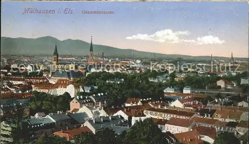 Muelhausen Elsass Gesamtansicht Kat. Mulhouse