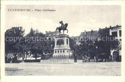 Luxembourg Luxemburg Place Guillaume Denkmal Reiterstandbild / Luxembourg /