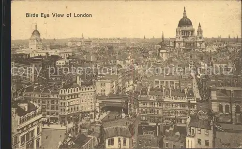 London Birds eye view of the City Kat. City of London