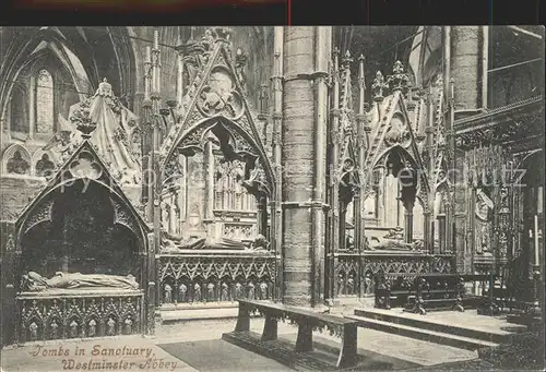 London Westminster Abbey Tombs in Sanctuary Kat. City of London