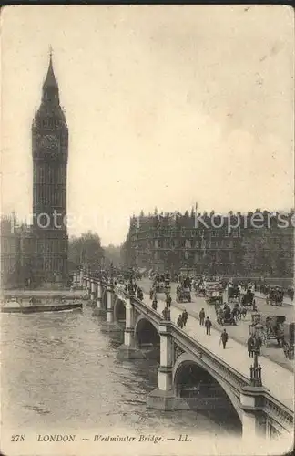 London Westminster Bridge Kat. City of London