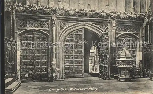 London Bronze Gates Westminster Abbey Kat. City of London