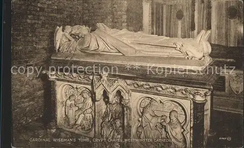 London Cardinal Wisemans Tomb Crypt Chapel Westminster Abbey Kat. City of London
