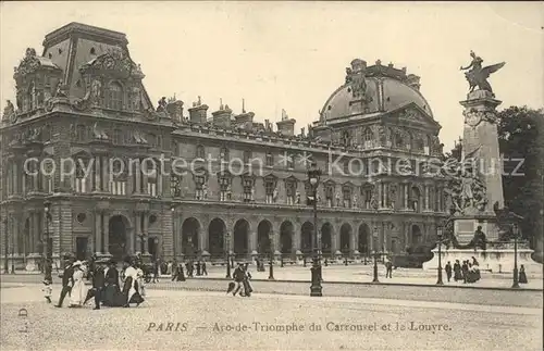 Paris Arc de Triomphe du Carrousel et le Louvre Monument Kat. Paris