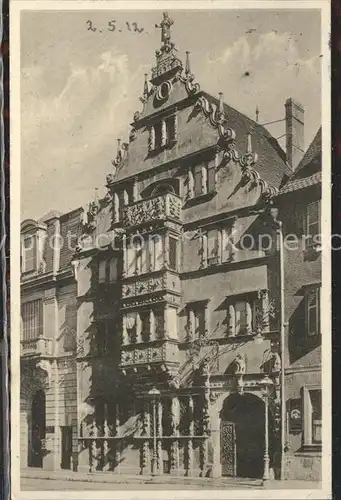 Colmar Haut Rhin Elsass Kopfhaus Maison des tetes Kat. Colmar