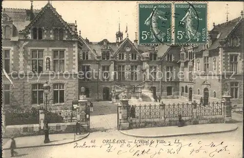 Orleans Loiret Hotel de Ville Stempel auf AK / Orleans /Arrond. d Orleans