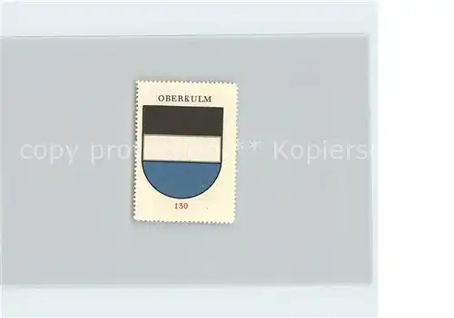 Oberkulm Briefmarke Wappen Kaffee Hag Kat. Oberkulm