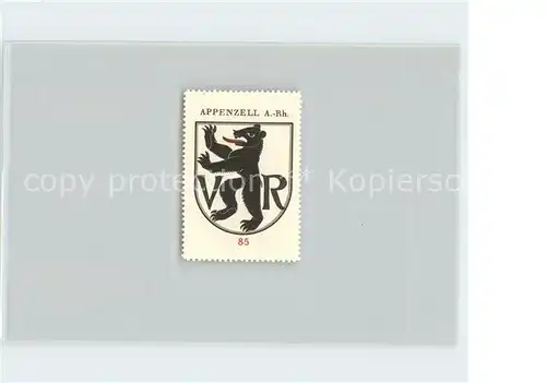 Appenzell IR Briefmarke Wappen Kat. Appenzell