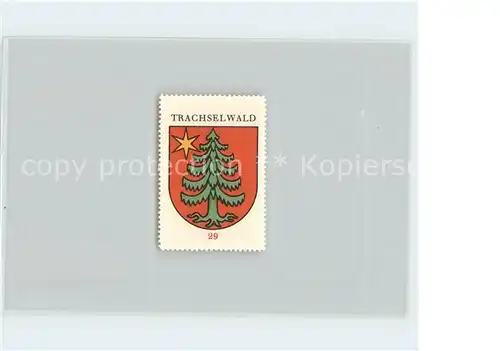 Trachselwald Briefmarke Wappen Kaffee Hag Kat. Trachselwald