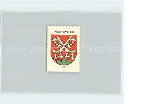 La Neuveville Briefmarke Wappen Kat. Preles