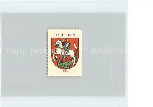 Kaltbrunn Briefmarke Wappen Kat. Kaltbrunn
