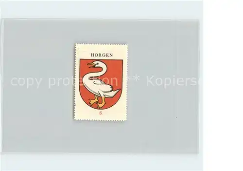 Horgen ZH Briefmarke Wappen Kaffee Hag / Horgen /Bz. Horgen