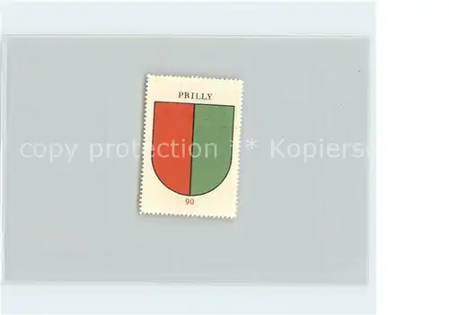 Prilly Briefmarke Wappen Kaffee Hag Kat. Prilly