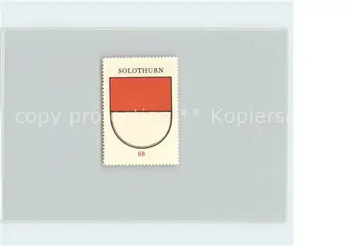 Solothurn Briefmarke Wappen Kaffee Hag Kat. Solothurn