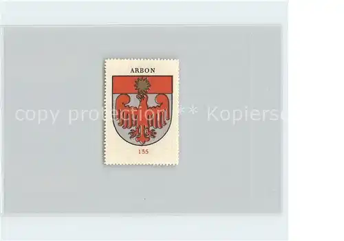 Arbon TG Briefmarke Wappen Kaffee Hag Kat. Arbon