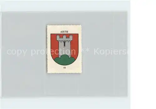 Arth SZ Briefmarke Wappen Kaffee Hag / Arth /Bz. Schwyz