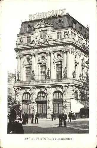 Paris Theatre de la Renaissance Theater Kat. Paris