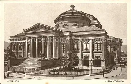 Palermo Sicilia Teatro Massimo Theater Kat. Palermo